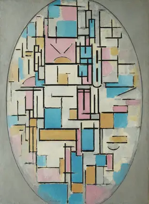 Composition in Oval with Color Planes 1 Piet Mondrian